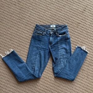 PAIGE Dark Blue Ankle Jeans